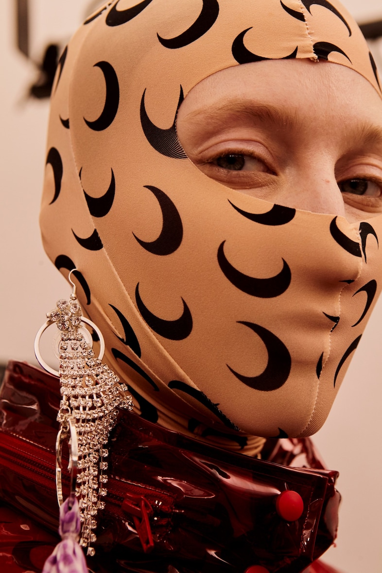 Marine Serre AW18 Paris fashion week backstage