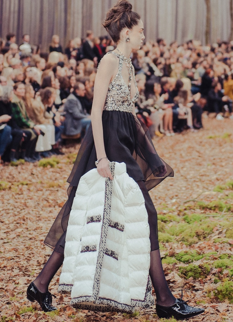 Chanel AW18 forest fw18 paris fashion week pfw kaia gerber
