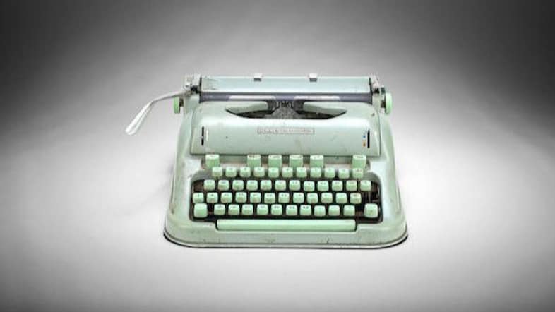 sylvia plath typewriter