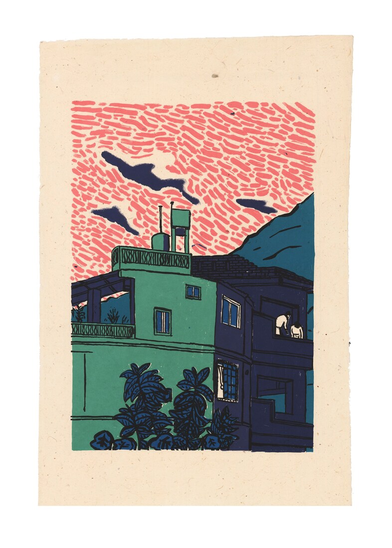 ‘Gaurab Thakali “Workers” (2015) Silkscreen Prints.