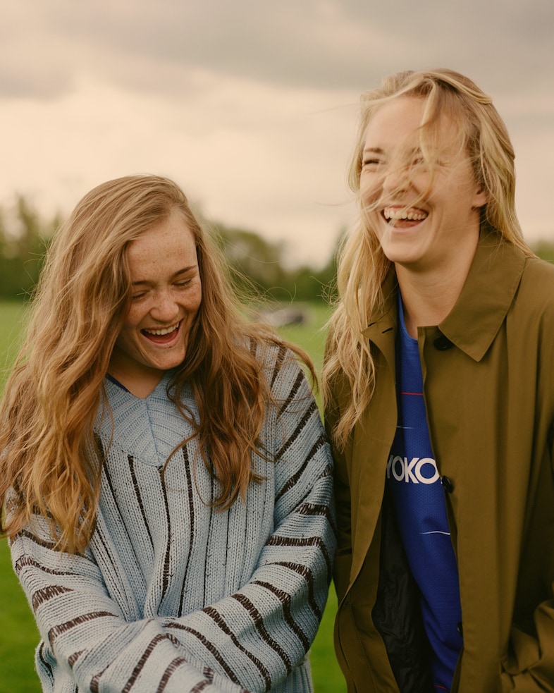 Erin and Magda from Chelsea F.C. Women
