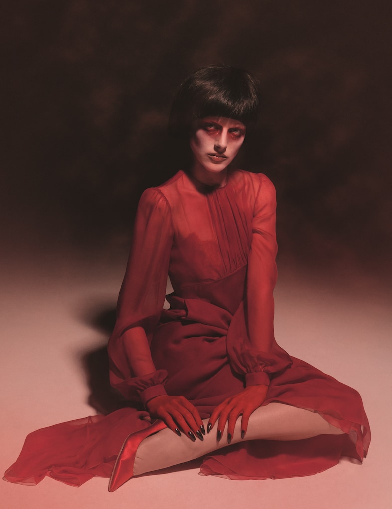 Alex box make up artist dazed archive performance red 0