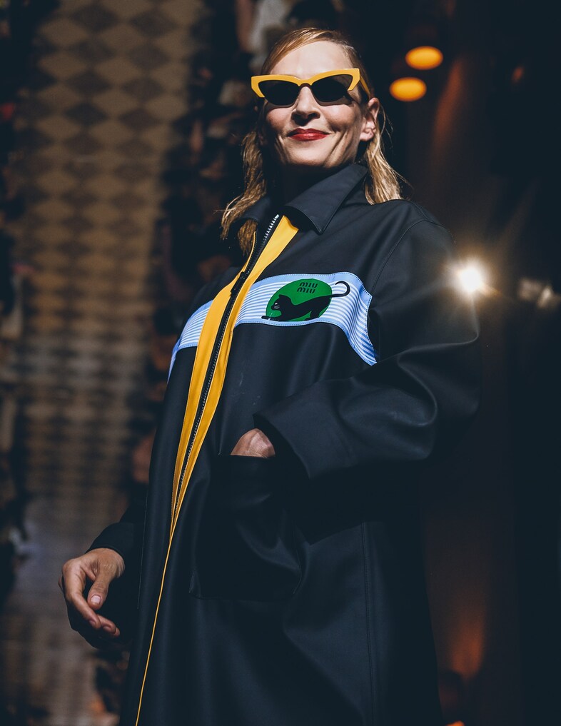 uma thurman miu miu ss19 resort paris couture