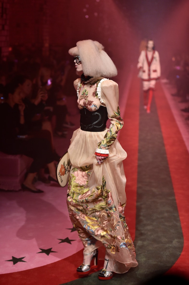 Chris Moore Catwalking exhibition Bowes Museum Gucci 