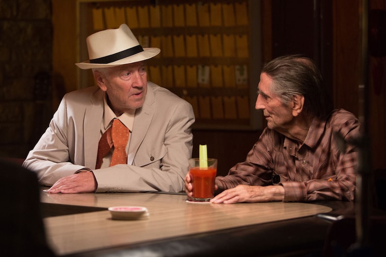 Harry Dean Stanton with David Lynch in Lucky