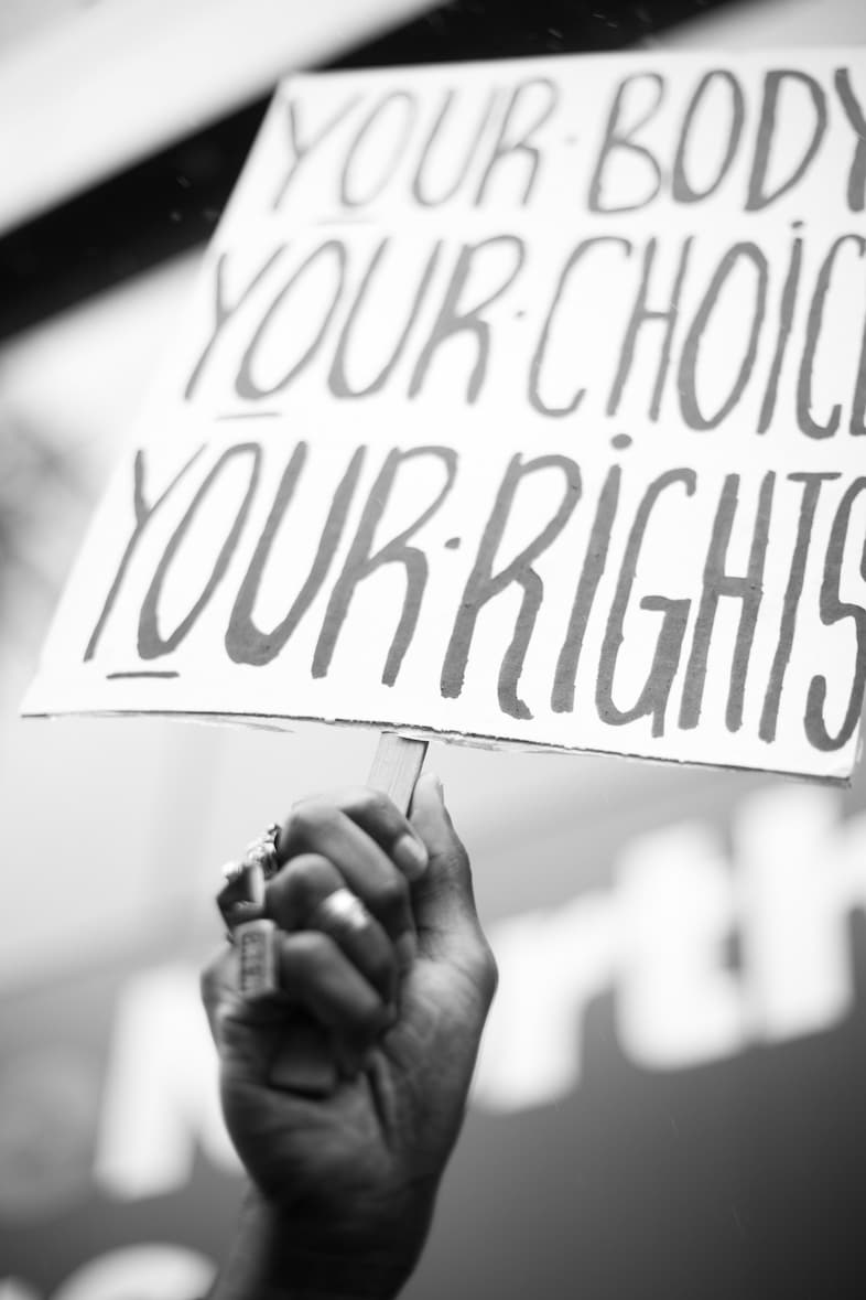 Intersex rights protest with Hanne Gaby Odiele