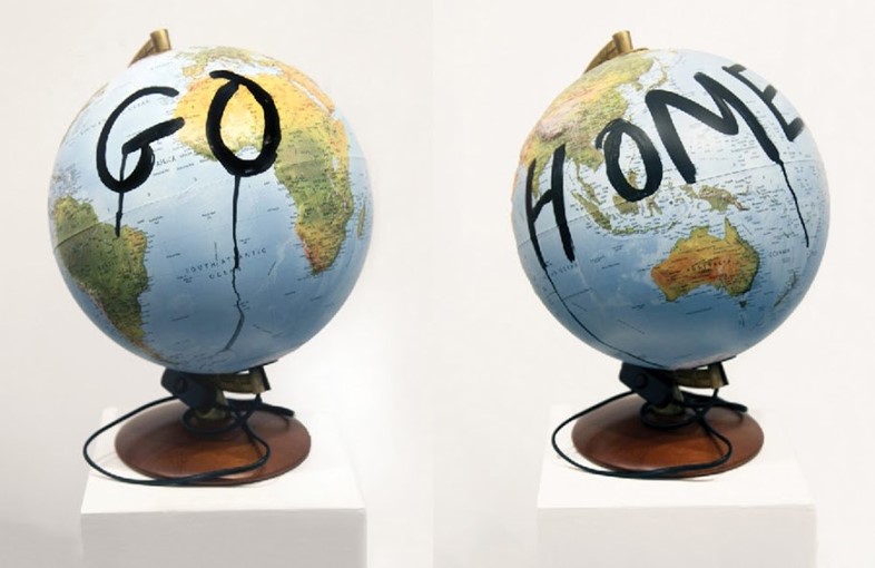 Sarah Maple - Go Home - Thoughts and Prayers Exhib