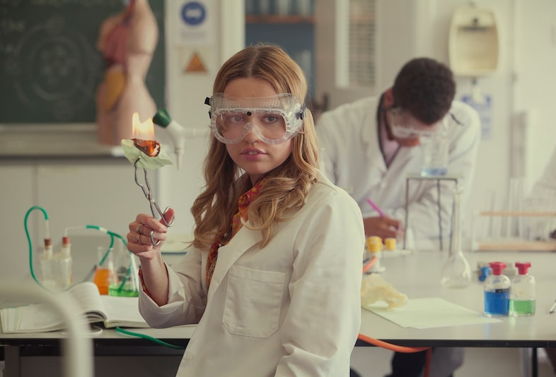 Aimee-Lou Wood in Sex Education on Netflix