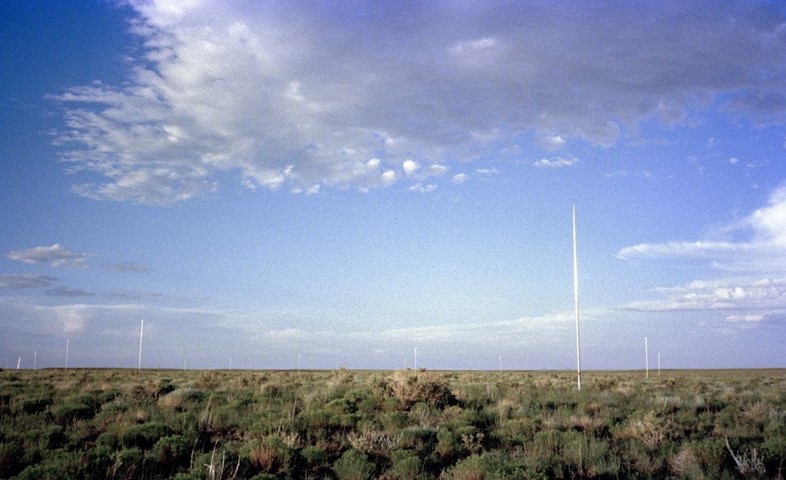 35-Pole Lightning Field by Walter De Maria