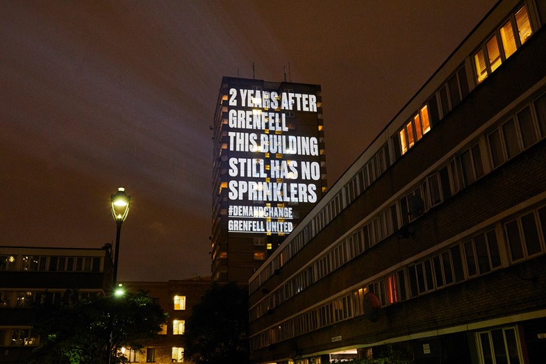 Grenfell United projections London
