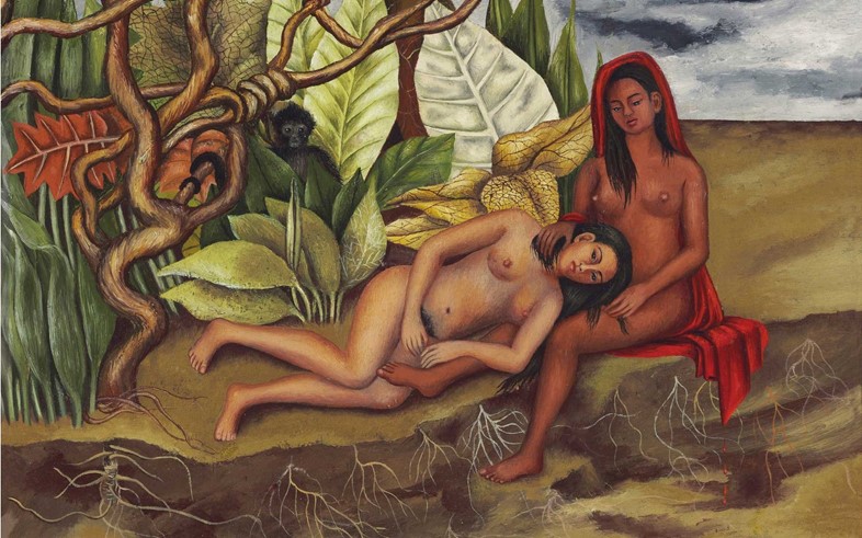 Frida Kahlo Two Nudes in a Forest