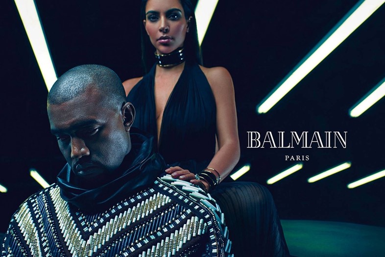 Best pop star fashion campaigns Balmain Kim Kardashian Kanye