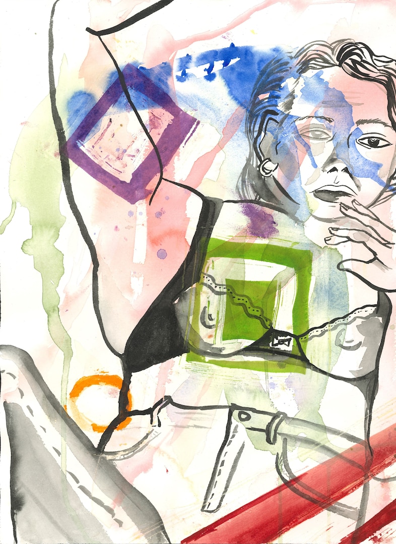 Lena Dunham Watercolours “She’s in No Mood”