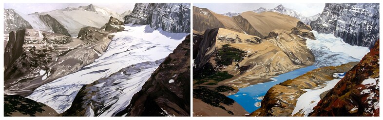 Diane Burko, “Grinnell Overlook 1” (2009)