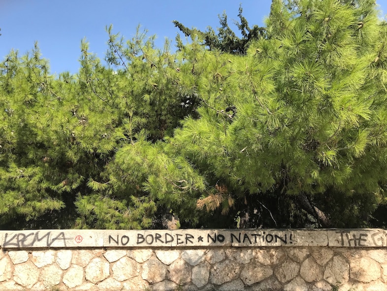 Graffiti by the Acropolis photographed by Karime