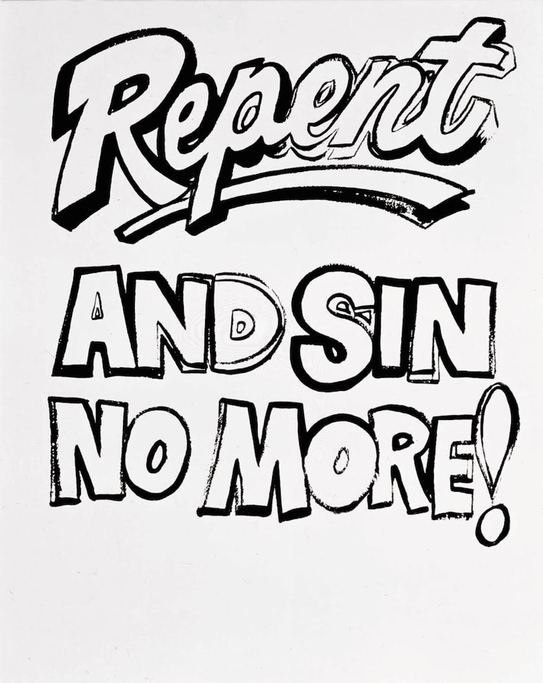 Andy Warhol, Repent and Sin No More! (Positive) 4