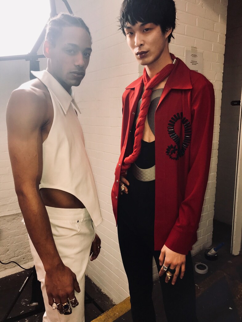 Backstage at the AW20 Fashion East London Fashion Week