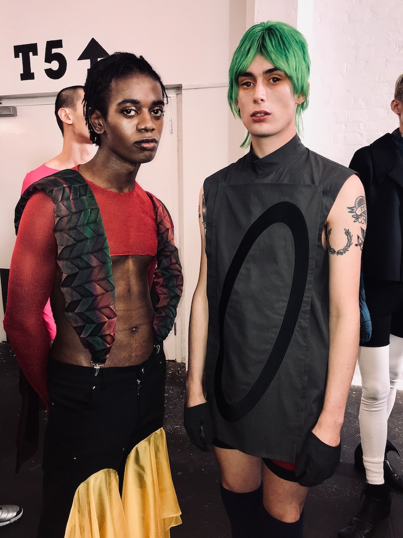 Backstage at the AW20 Fashion East London Fashion Week
