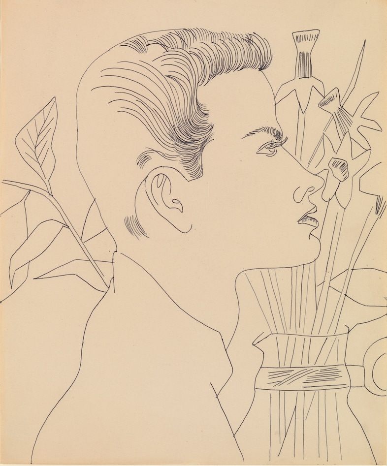 Andy Warhol, Boy with Flowers 0
