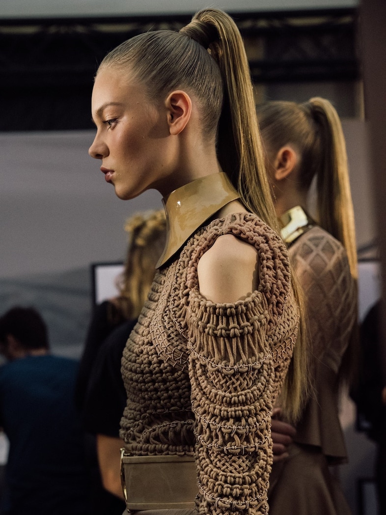 balmain hair trend ss16 high ponytail 