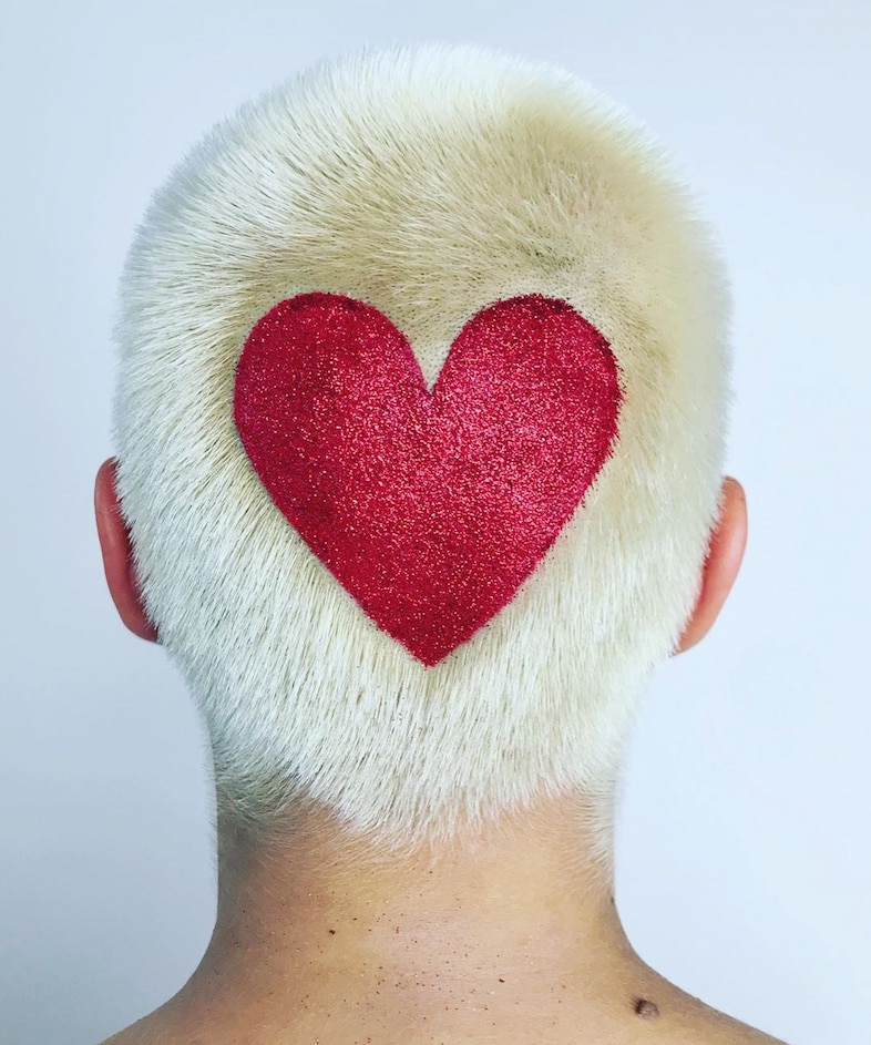Janina zais buzzcut hair colour dye 13