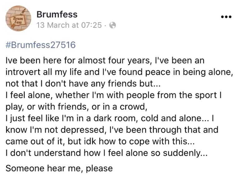 Brumfess university ‘confessions’ pages