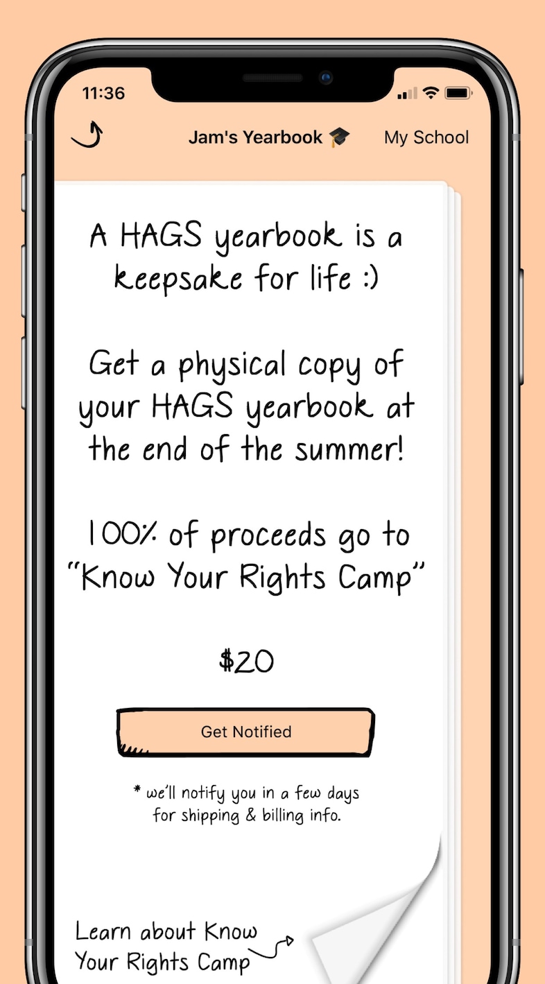 HAGS yearbook app