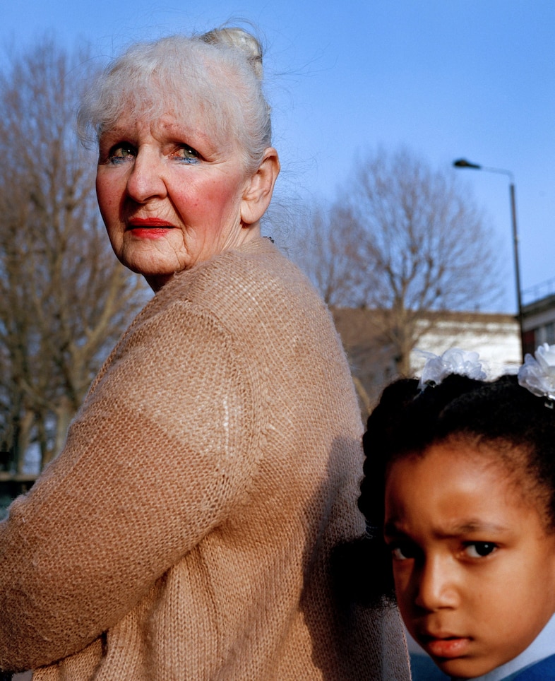 Sam Gregg, “Grandmother and Granddaughter, Bethnal 15