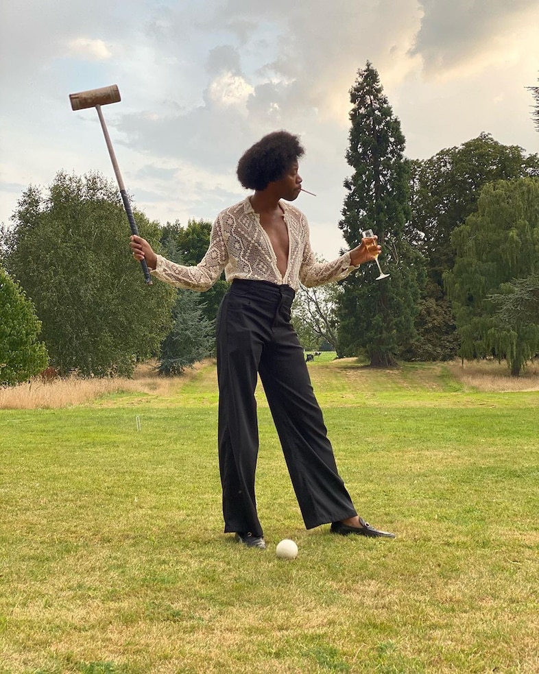 Jeremy O. Harris’s croquet outfit 3