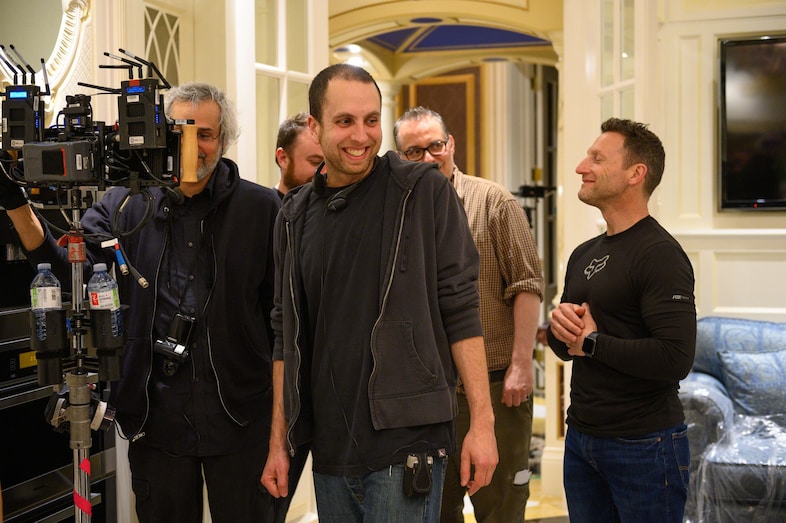 Brandon Cronenberg on the set of Possessor 3