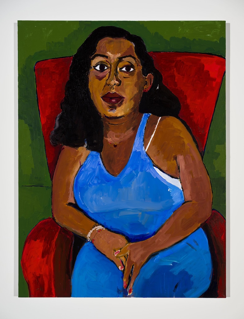 Henry Taylor, “Portrait of my cousin GF: Dana Gallegos” 2020 9