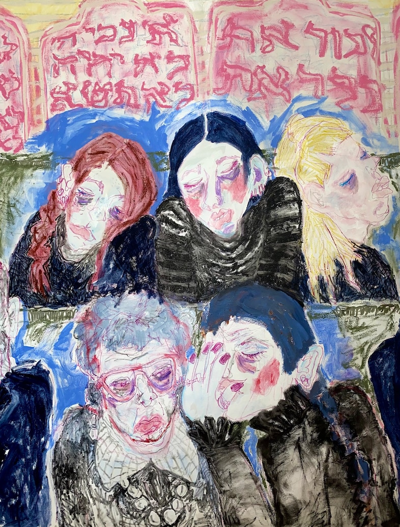 Dylan Rose Rheingold, “Asleep in the last row at Temple” 1