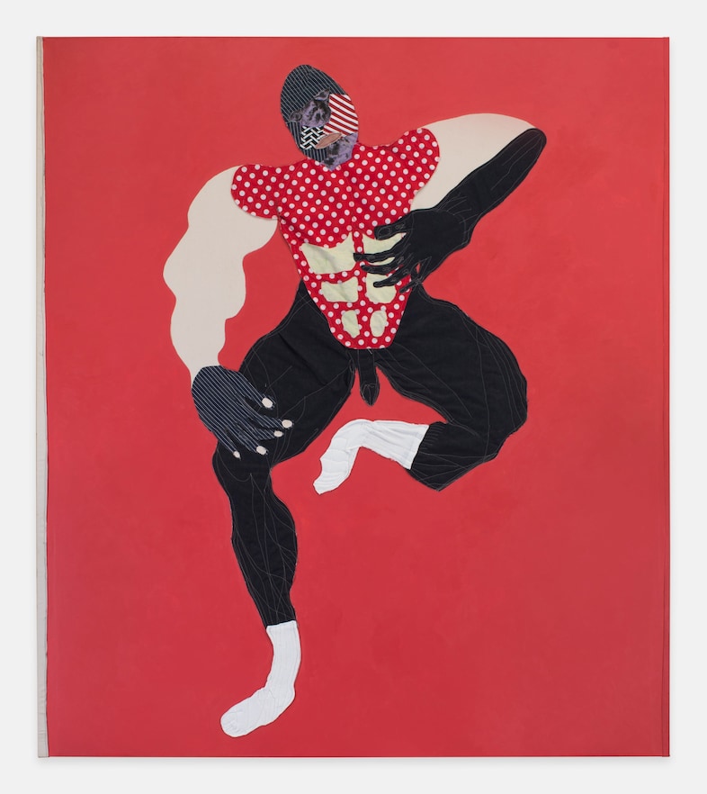 Tschabalala Self, “Sock” (2018) 2