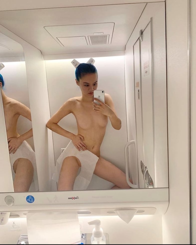 John Yuyi naked plane selfies