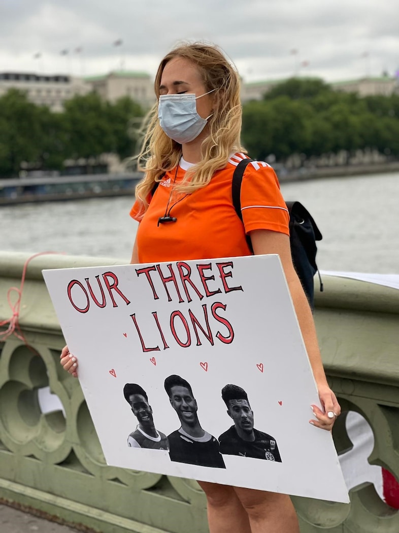 Anti-racist football protest, Westminster