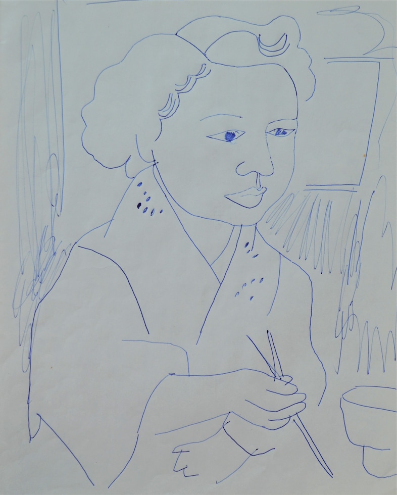 Andy Warhol, “Untitled (Japanese Woman)” (c.1954) 7
