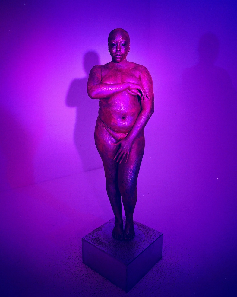 Exhibit social media censorship of fat bodies series