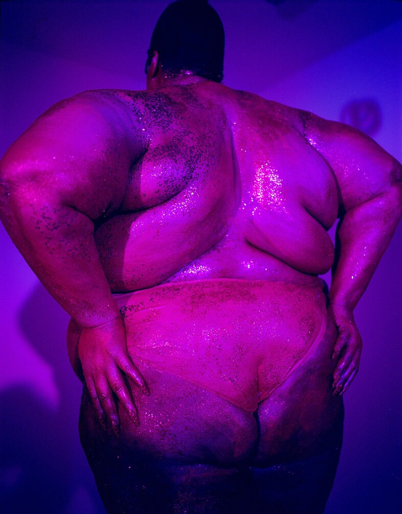 Exhibit social media censorship of fat bodies series 9