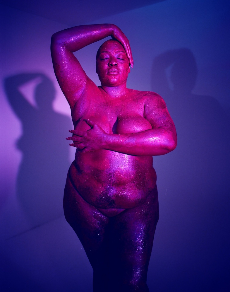 Exhibit social media censorship of fat bodies series