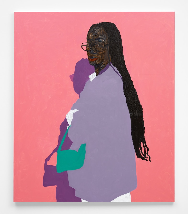 Amoako Boafo, “Green Handbag” (2021) 0