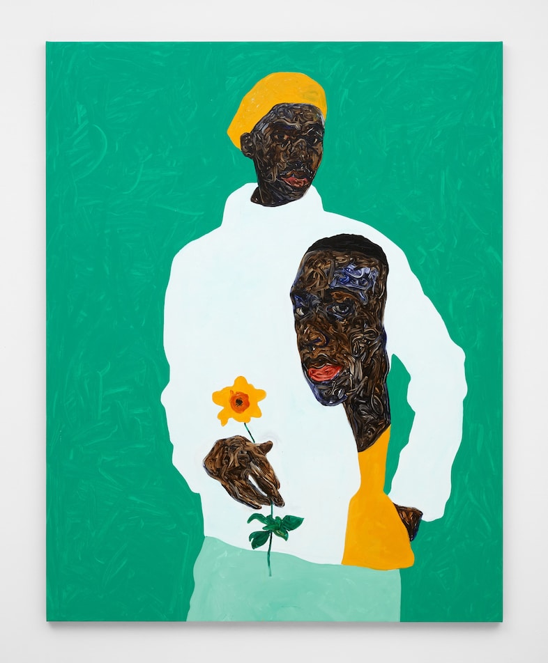 Amoako Boafo, “Yellow Beret” (2021) 6
