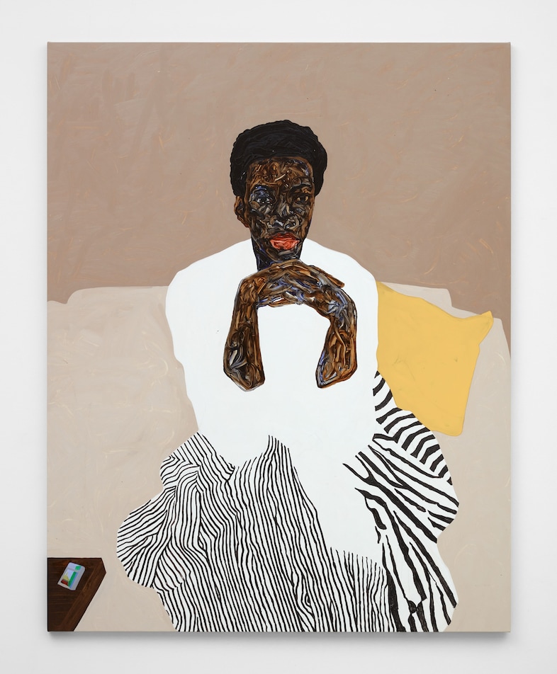 Amoako Boafo, “Yellow Throw Pillow” (2021) 8