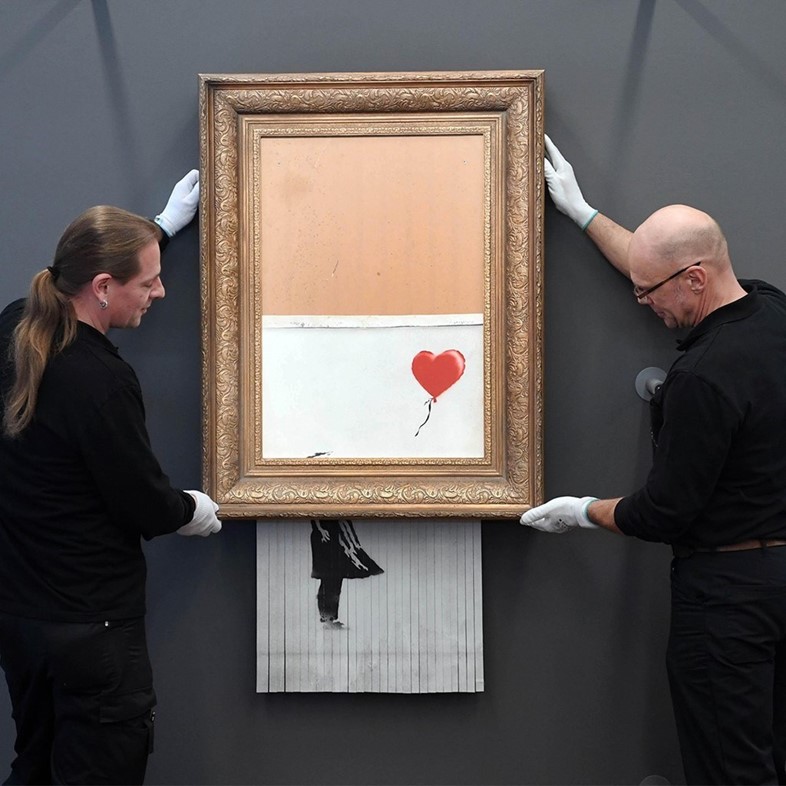 Banksy, Love is in the Bin (2018)