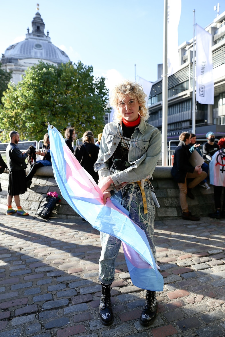 Trans rights protest at the LGB Alliance conference16