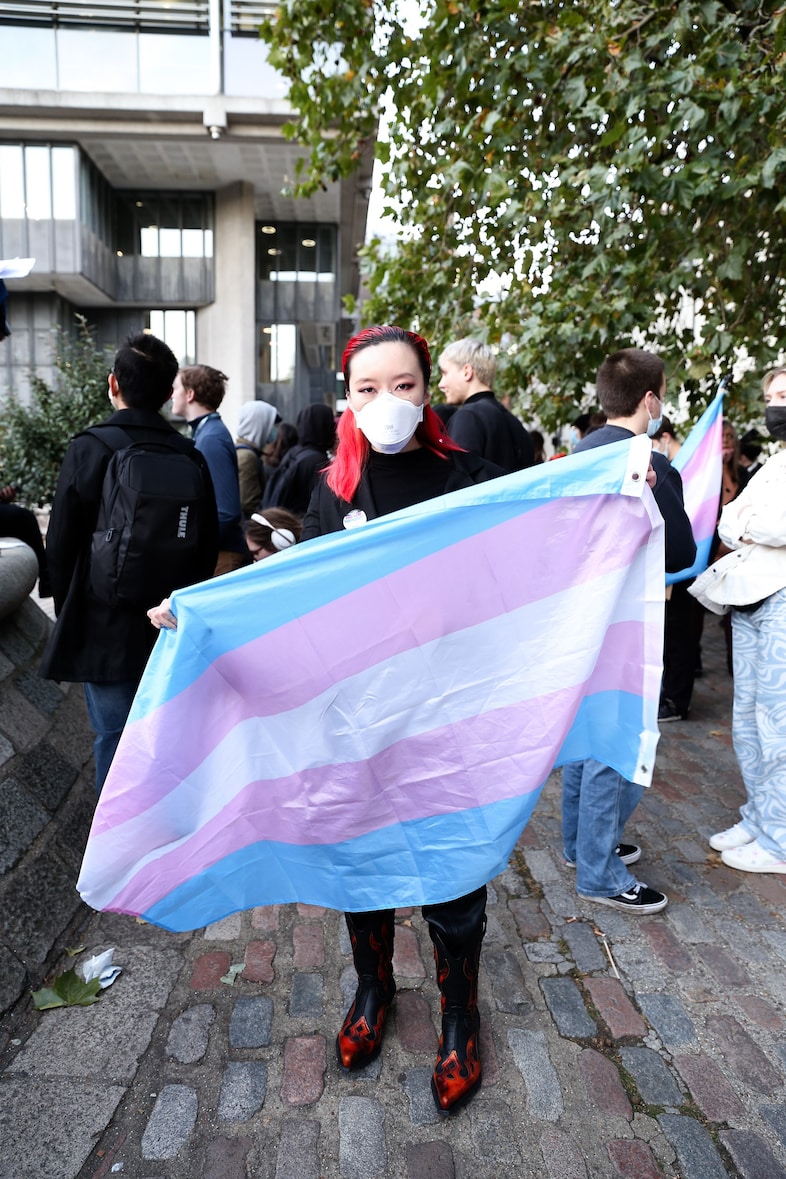 Trans rights protest at the LGB Alliance conference11