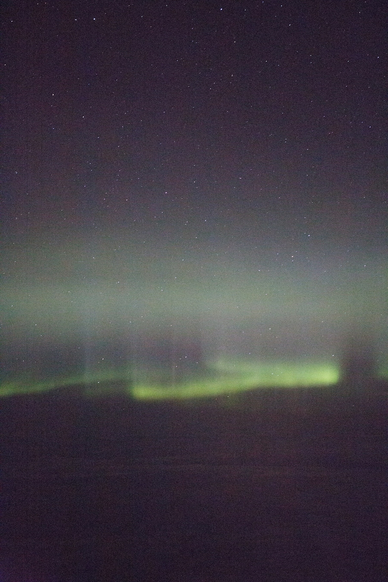 Wolfgang Tillmans, “In-flight Aurora Borealis” (2015)