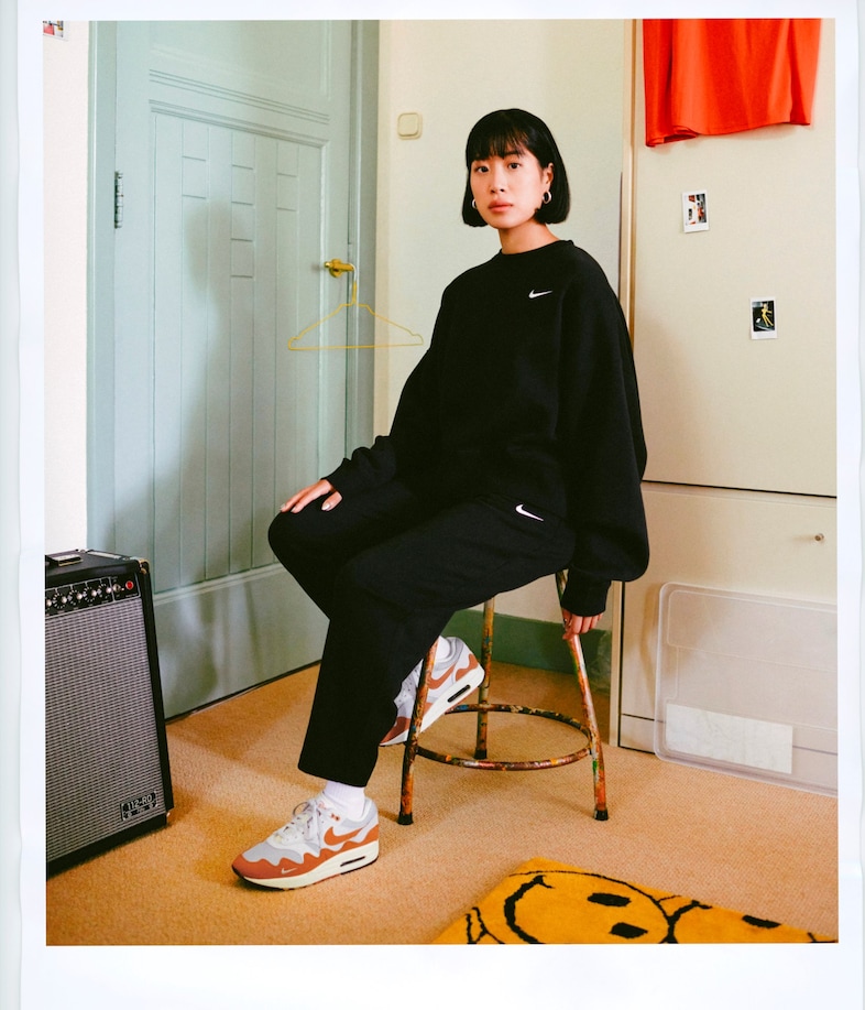 orange yellow and black air max
