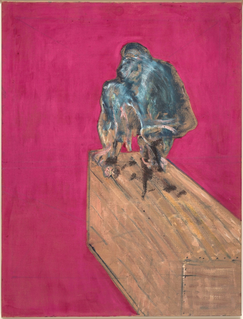 Francis Bacon, “Study for Chimpanzee” (1957). Oil and pastel 4