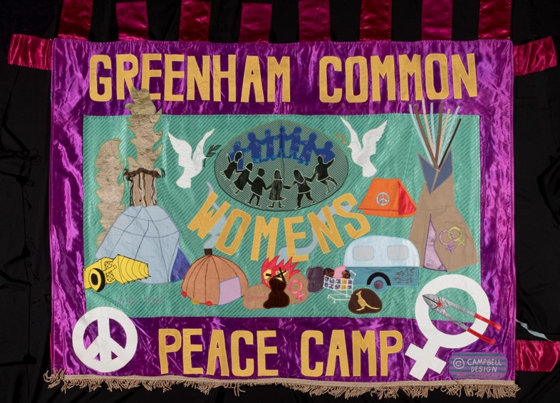 Thalia Campbell, “Greenham Common Peace Camp” (c.1982)