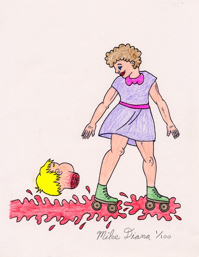 Mike Diana, “Rollerblades” (2002)